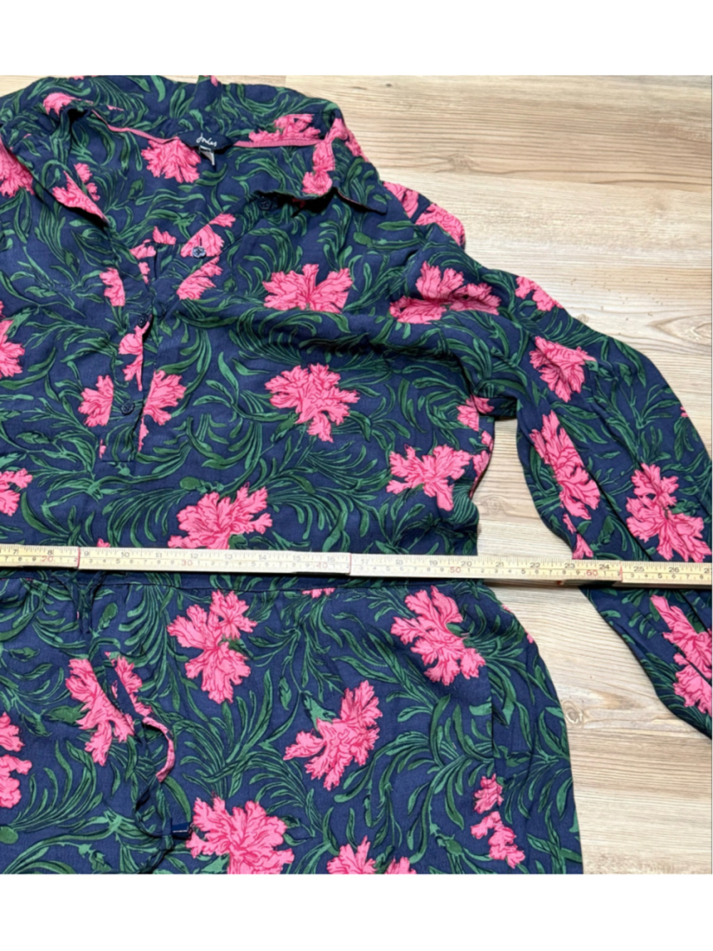 Joules Harper tiered shirt dress Size 14 - Picture 7 of 9